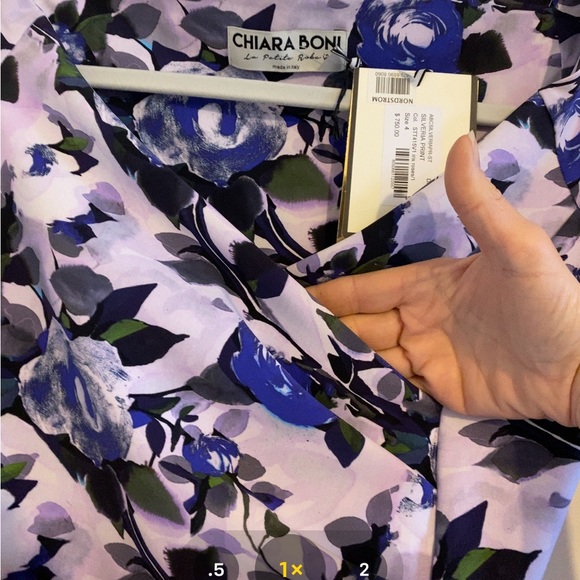 NWT sz 4 CHIARA BONI Silveria Dress LA PETITE ROBE Roses Floral Wedding Reunion - Picture 6 of 16